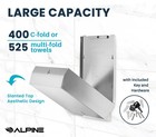 Alpine Commercial Paper Towel Dispenser     Wall-mount Stainless Steel Holder F   