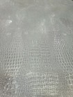 Crocodile Embossed Vinyl Matte Silver Faux Fake Leather Fabric By The Yard Craft