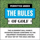 Golf Ball Alignment Marking Tool For Faster And More Accurate Golf Putting