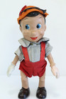 Rare Vintage 1940s Disney Pinocchio Doll 9  Composition Crown Toy