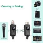 Wireless Microphone System Uhf Xlr Transmitter Receiver Microphone Adapter A7q8