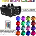 500w Led Smoke Fog Machine Rgb Color Stage Fogger Effect Halloween Disco Club Us