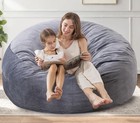 3 Ft Bean Bag Chair Bean Bag Chairs For Adults 3 Foot Dark Grey