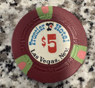  5 00  Frontier Hotel Casino Chip  Las Vegas Nevada  2nd Edition 1968