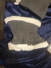 4 Pcs Winter Knitted Beanie Set With Scarf Gloves Sock Warm Fleece Lined Kni   