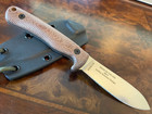 Esee Knives Ashley Game Knife S35vn Blade Brown Micarta Kydex Esee-agk-35v