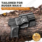 Iwb Kydex Holster Optics Cut  Ruger Max 9 Pistol  Adj retention cant Right left
