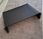 2u 19  Cantilever Server Shelf Vented Eco Shelves Rack Mount Steel Black 15 deep