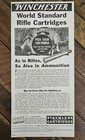 1937 Winchester  staynless  Rifle Ammunition Original 5 x10  Print Advertisement