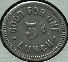 Normal School Cafeteria Good For One 5 Cent Lunch Token Hawaii 2tl-79 24mm