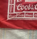 Vintage Red Coors Beer Bandana 1983 Golden Colorado