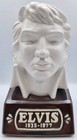 Vtg Elvis Presley Mccormick 1977 Le Porcelain Bust Decanter W box Whiskey  empty