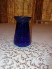 Vintage Blue Cobalt Vase Loop Pattern