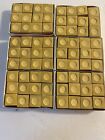 6 Dozen 72 Pcs Gold   Pool Billiard Cue Q Stick Chalk Free Scuffer Free Ship 