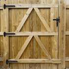 12 Inches Strap Gate Hinges black Heavy Duty Hinge t Shaped Lift Off Hinge   Wit