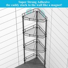 4 Tier Floor Standing Corner Shower Caddy Organizer Shelf With Hooks  Bathroom 