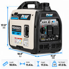 Pulsar 4000w Gasoline Powered Inverter Generator With Cable Start   Co Sentry