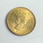 1955 Hong Kong 10 Cents  Qeii  Km 28 1  Unc