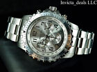 Invicta Men s 45mm Specialty Pilot Chronograph Silver Dial Silver Tone Ss Watch