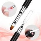 2 In 1 Polygel Nail Brush Spatula   Dual Ended Acrylic Gel Builder Extension