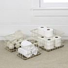 Bsk3004c-3set Evvie Vintage Farmhouse Wire Metal Nesting Storage Baskets With   