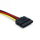 Sata Power 15-pin Y-splitter Cable Adapter Male To Female For Hdd Hard Drive