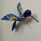 Oaxacan Wood Carving Hanging Bird Hummingbird Ornament Mexico Folk Art  8