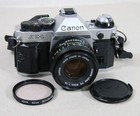 Working tested Canon Ae-1 Program 35mm Slr Film Camera Bundle W  3 Lens   More 