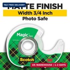 Scotch Magic Tape  Invisible  6 Tape Rolls With Dispenders