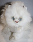 Russ Yomiko Himalayan Furry White Plush 20  Realistic Persian Cat 7901 Korea Vtg