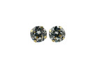 14k Solid Yellow Gold April Birthstone Round Stud Earrings 2mm-8mm Screw Back