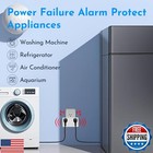 Power Failure Alarm With 2 Socket 80-110db Adjustable Freezer Alarm With 4 Si