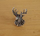 Rare Vtg Figural Sterling Silver Gold Bpoe Order Of Elks Screwback Pin