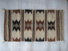 Beautiful Original Vintage Dine  navajo  Handspun Wool Saddle Blanket 34    X 18   