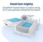 Petsafe Scoopfree Crystal Classic Self-cleaning Cat Litter Box  Gray