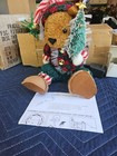      Avon Sparkling 2003 Holiday Lighted Fiber Optic Plush Bear Christmas Teddy
