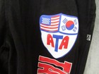 Otomix Sport Ata Taekwondo Pants Youth Kids Size 1 Black Elastic Waist