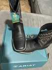 Ariat Black Leather Western Mid-calf Square Toe Pull-on Boots