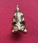 Vintage Brass Panther Jaguar Figurine Signed Vm Modernist Running Cat