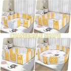 Adjustable Baby Playpen  Foldable Playpen For 14 Panels Baby Playyard Yellow