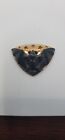 Antique Black Carnival Glass Bat   Stars For Hat Pin Gold Amethyst Stars
