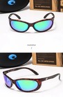 Costa Del Mar Brine Tortoise Shell Frame  green Mirror Polarized Sunglasses 580p