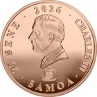 Samoa 2025 Lion Dance In The Chinese Zodiac 45g Copper Ultra High Relief Proof