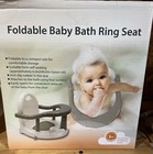 Newborn Infant Baby Foldable Bath Tub Ring Seat Infant Anti Slip Suction Cups