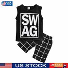 Toddler Kids Baby Boys Summer T-shirt Tops shorts Pants Outfits Set Clothes
