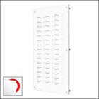 Wall Mount Acrylic Optical Frame Display With Hardware - In Polar White  45f 