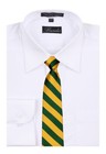 Boy s - Youth Green And Gold School College Striped Necktie  - Nwt