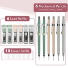 Mr  Pen- Mechanical Pencil Set With Lead And Eraser Refills  6 Pack