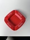 Coors Beer Square Flat Ashtray Cigarette Tray Red Plastic 5 3   Brookpark Usa