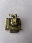 Vintage Solid Brass Corbin Cabinet Door Or Drawer Lock With Key